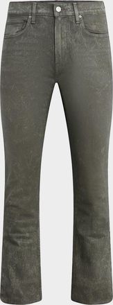 Hudson Men & apos;s Walker Kick Flare Jeans in Wax Olive