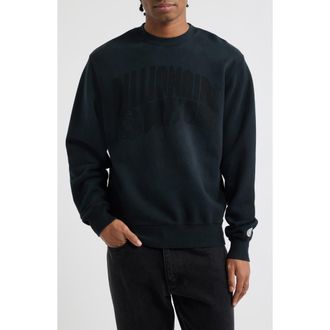 Billionaire Boys Club Curve Logo Faded Sweatshirt in Black at Nordstrom, Size Xx-Large