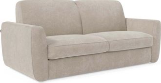 Divani.Store Leonida Sof&aacute; Cama Desenfundable Con Colch&oacute;n De 18 Cm De Altura 222 Cm Crema