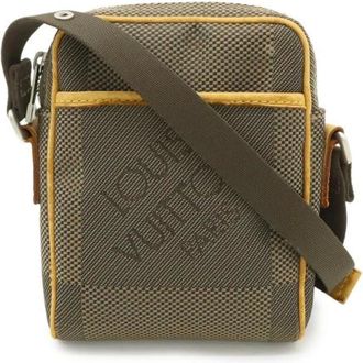 Louis Vuitton Pre-owned Cross Body Bags, male, Green, Size: ONE SIZE Pre-owned Mini Citadin Crossbody Bag