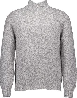 Gran Sasso Lichtgrijze Stijlvolle Trui - Heren - Coltruien - Grijs - 2XL - Truien & Vesten