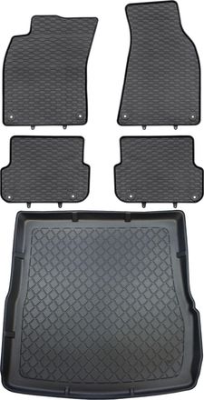 OEM Juego De Alfombrillas De Goma Para Coche Y Maletero Para Audi A6 C6 Kombi (de Junio De 2006 A 2011)