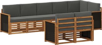 vidaXL Conjunto De Sof&aacute;s De Exterior 7 Uds. Vidaxl
