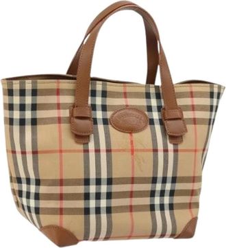 Burberry Pre-owned Tote Bags, female, Beige, Size: ONE SIZE Pre-owned Vintage Hand Bag