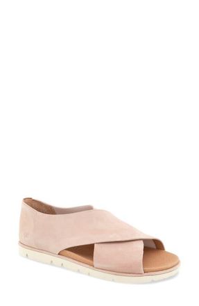 Gentle Souls Leslie Flat Sandal in Light Pink Suede at Nordstrom, Size 7.5