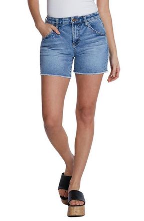 HINT OF BLU Cutoff Denim Shorts in Coastal Blue at Nordstrom, Size 25