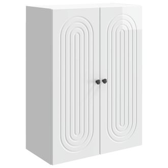 vidaXL Armario De Pared Blanco Brillante 66 X 34,5 X 90 Cm Vidaxl