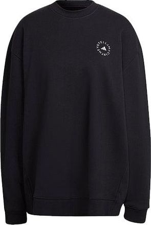 adidas (WMNS) adidas Round Neck Pullover Solid Color Long Sleeves Hoodie Black HD9133