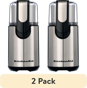 KitchenAid (2 pack) Stainless Steel Blade Coffee Grinder with 4 oz Grind Bowl