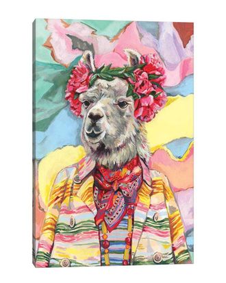 iCanvas Icanvas Desert Llama By Heather Perry