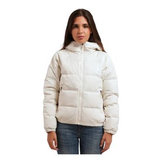 The North Face Nuptse Korte Jas - Dames - Ski Jassen - Wit - XS - Nylon - Fitness