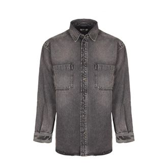 Haikure Heren, Overhemden, Grijs, Maat: S Flanel