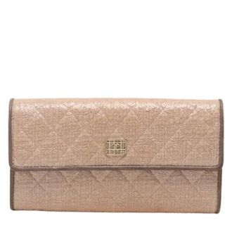 Chanel Pre-owned Wallets, female, Beige, Size: ONE SIZE Pre-owned Flap Wallet