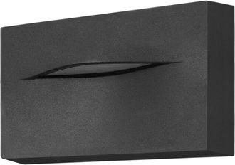 Forlight Hide - Aplique De Pared Led Rectangular Para Se&ntilde;alizaci&oacute;n De Caminos Y Rodapi&eacute;s Con Luz Neutra 4000k Color Gris Urbano - Forlight