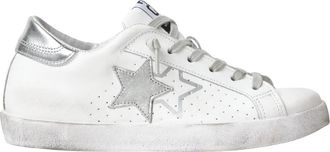 2Star Lage Sneakers - Dames - Sneakers - Wit - 37 EU - Leer - Schoenen