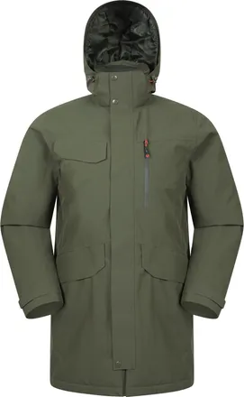 Mountain Warehouse Waterdicht gewatteerd herenjack (Groen)
