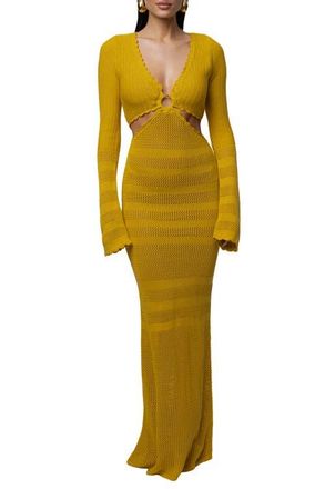 JLUXLABEL Blossom Haven Maxi Dress in Yellow at Nordstrom, Size X-Small