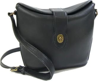 Coach Pre-owned Cross Body Bags, female, Green, Size: ONE SIZE Pre-owned Leather shoulder-bags