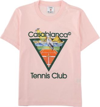 Casablanca Pyramid Abduction Graphic Organic Cotton T-Shirt