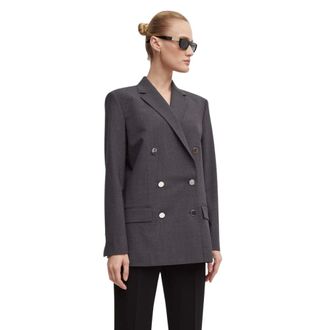 Theory Blazer cruzado - Jackets - Mujer - Marr&oacute;n - M
