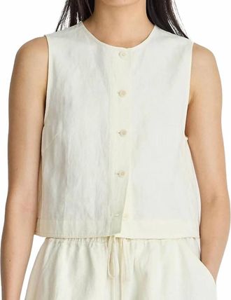 Apiece Apart Godet Tank Top In Cream
