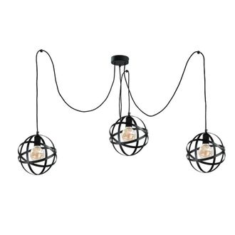 Netlighting Pola Cluster Pendant Ceiling Light Black 3x E27