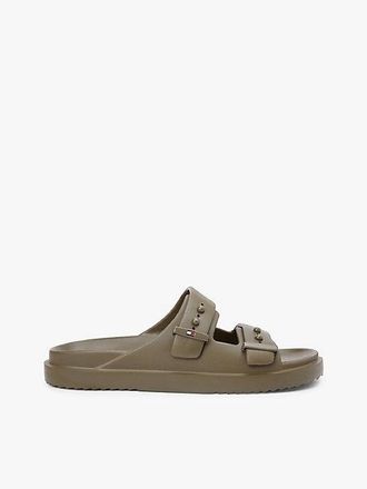 Tommy Hilfiger Lightweight Pin Buckle Serrated Pool Slides