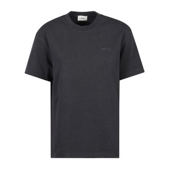Autry Tops, Heren, Grijs, M, Crew Neck T-shirt