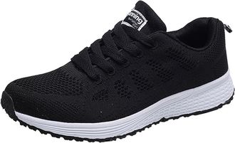 Generic Womens Fashion Sneakers Running Casual Round Toe Flat Shoes with Breathable Mesh Straps for Everyday Comfort Trainers Slip On Womens Girls Ladies Ligh