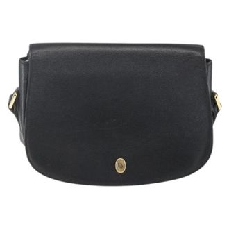 Dior Pre-owned Cross Body Bags, female, Black, Size: ONE SIZE Pre-owned Vintage Leather Shoulder Bag
