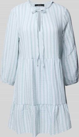 Vero Moda Tailliertes Midikleid aus reiner Baumwolle Modell NANNA in Schilf, Gr&ouml;&szlig;e M