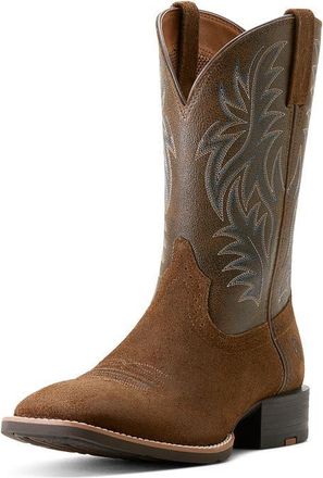 Ariat Sport Wide Square Toe Cowboy Boot in Mesa Tan/Vintage Bomber at Nordstrom, Size 10.5