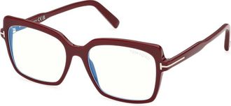 Tom Ford Optical Frame - Dames - Brillen - Rood - 54 MM - Accessoires