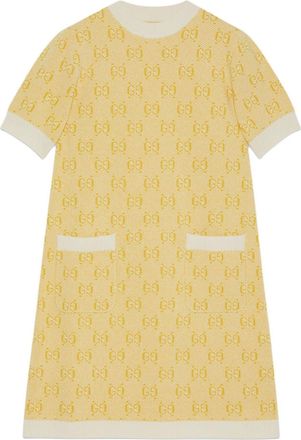 Gucci (WMNS) Gucci GG Wool Jacquard Dress Yellow 773633-XKDK5-7218
