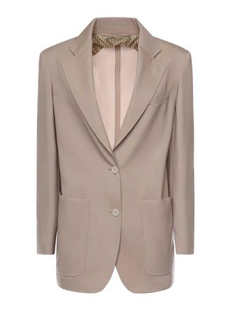 Max Mara Single-Breasted Wool Blend Blazer