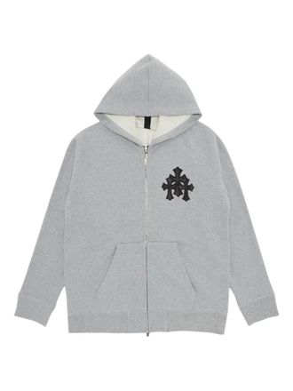 Chrome Hearts Felpa con applicazione - Grigio