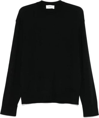 Laneus Maglia Girocollo - Heren - Ronde hals truien - Zwart - L - Wol - Truien & Vesten