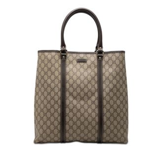 Gucci Beige Brown Pvc Leather Tote Bag (Pre-Owned)