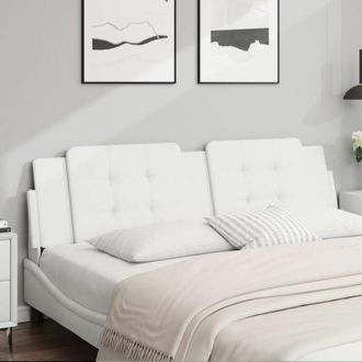 vidaXL Cuscino Testiera Bianco 180 cm in Similpelle - Vidaxl
