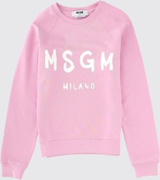 Msgm Felpa in cotone con logo Msgm