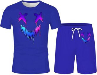 Generic Men Suits 2 Piece UK, MenS Tracksuit Sports Track Suit Running Clothes for Men Set Track Suit Man Shorts & T-Shirt Outfit Set Summer clothes