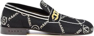 Marni Stijlvolle Mocassins - Heren - Loafers - Zwart - 40 EU - Leer - Schoenen