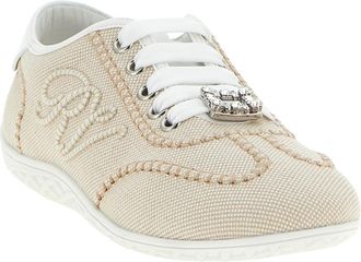 Roger Vivier Womens Beige Polyamide Low Top Sneakers