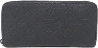 Louis Vuitton Pre-owned Wallets, male, Black, Size: ONE SIZE Pre-owned Zippy Wallet Horizontal Monogram Taurillon Long Wallet
