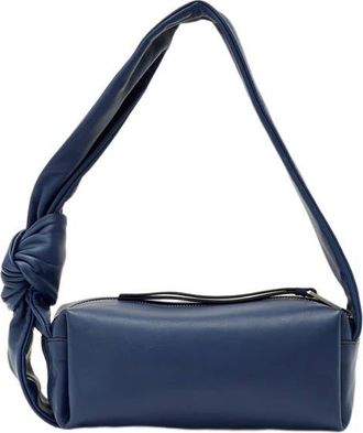 AllSaints Effie Knot Leather Shoulder Bag in True Blue at Nordstrom