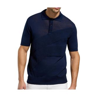 Dirk Bikkembergs Polo Shirts, male, Blue, Size: XL Polo