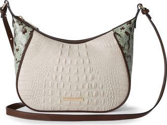 Brahmin Corinne Croc Embossed Leather Crossbody in Multi Genoa at Nordstrom