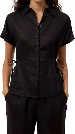 Closed Linen Waisted Shirt In Black