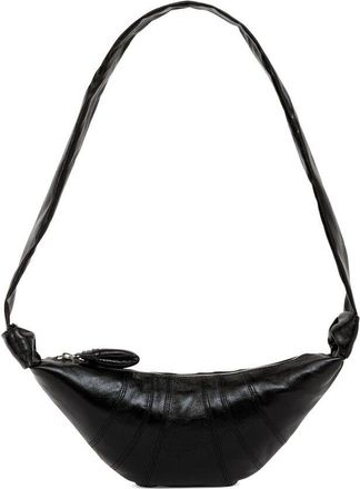 Christophe Lemaire Small Croissant Bag In Coated Cotton