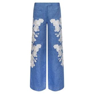 Anne Fontaine Jenna Pants in Denim Blue at Nordstrom, Size 42 Eu